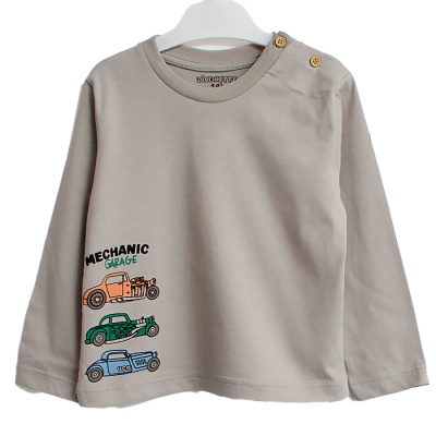 Лонгслив для мальчика Divonette 3279-1 серый 1